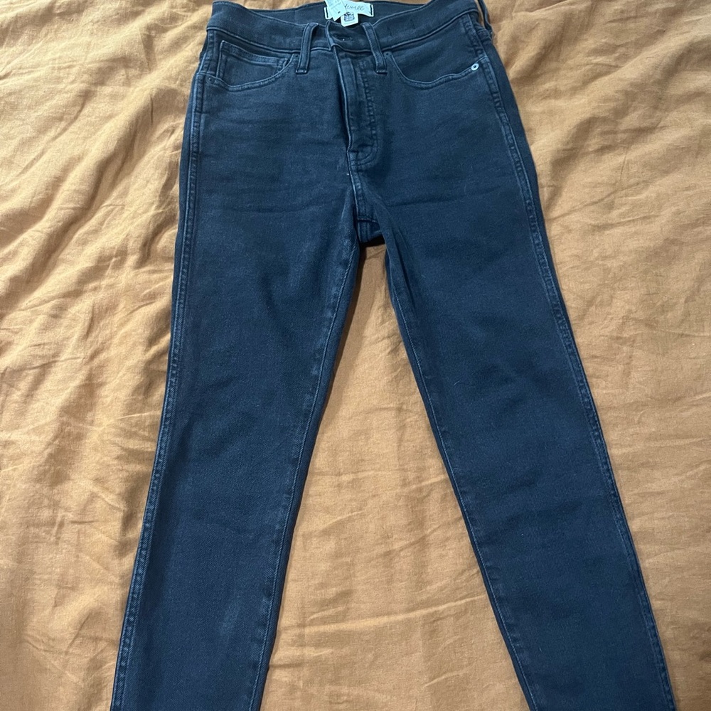 NWT Madewell petite black skinny jeans